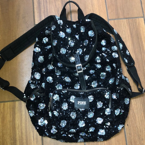 PINK Victoria's Secret Handbags - VS PINK sequin bookbag